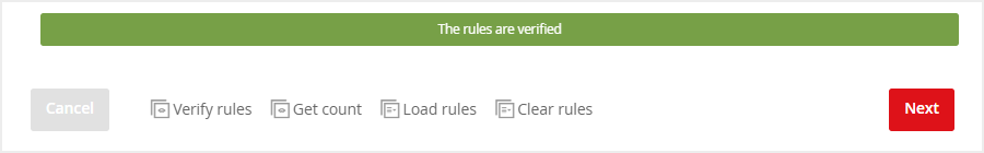 Verify rules