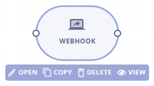WEBHOOK node