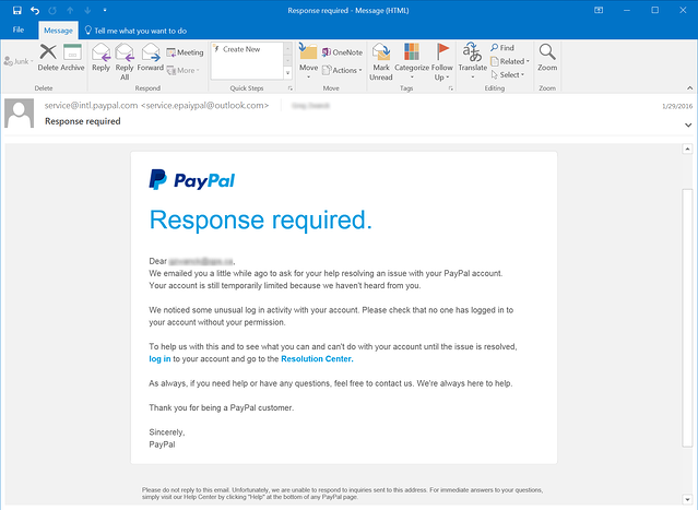 Email phishing