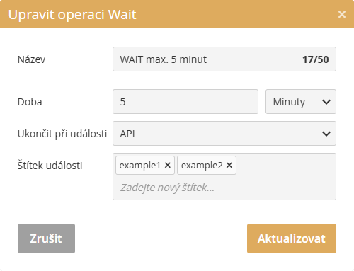 WAIT nod – API
