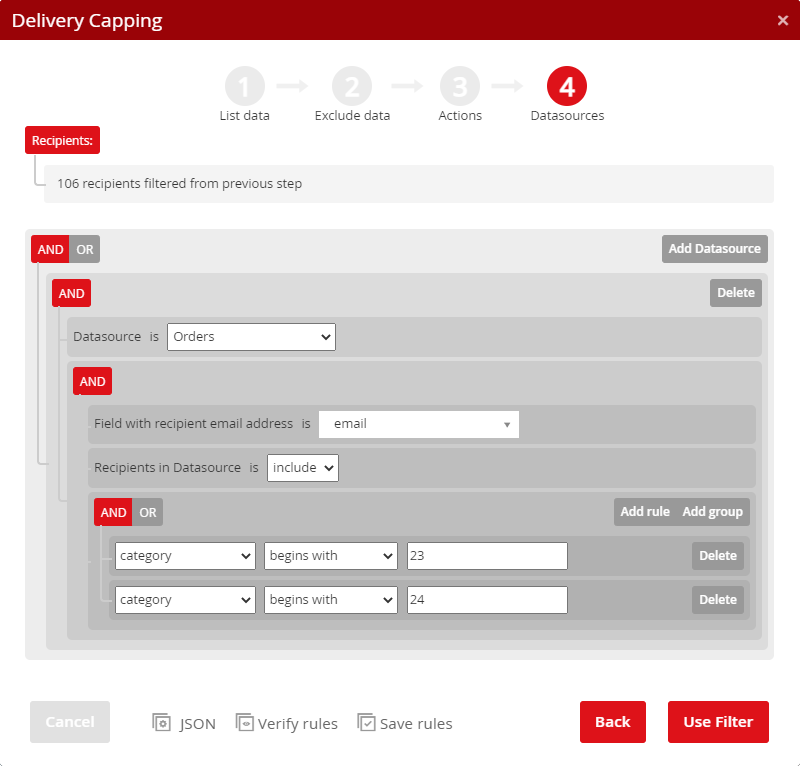 Delivery capping – 4th step